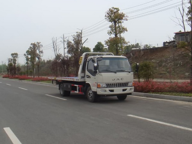 江淮平板一拖二清障車